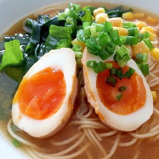 業スーの素麺で作る☆味噌ラーメン風煮麺